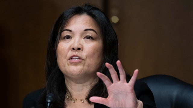 Julie Su speaks during a hearing of the Senate Health, Education, Labor and Pensions Committee on March 16, 2021, in Washington.