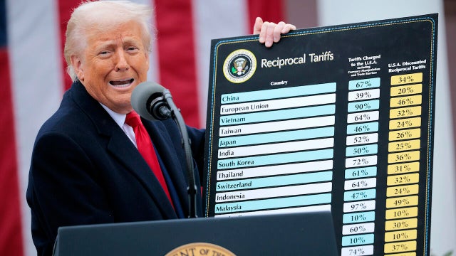 President Trump Holds "Make America Wealthy Again Event" In White House Rose Garden 