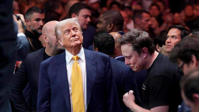 President Trump Attends UFC Title Fight 