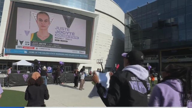 Golden State Valkyries Fans Watch WNBA Draft 